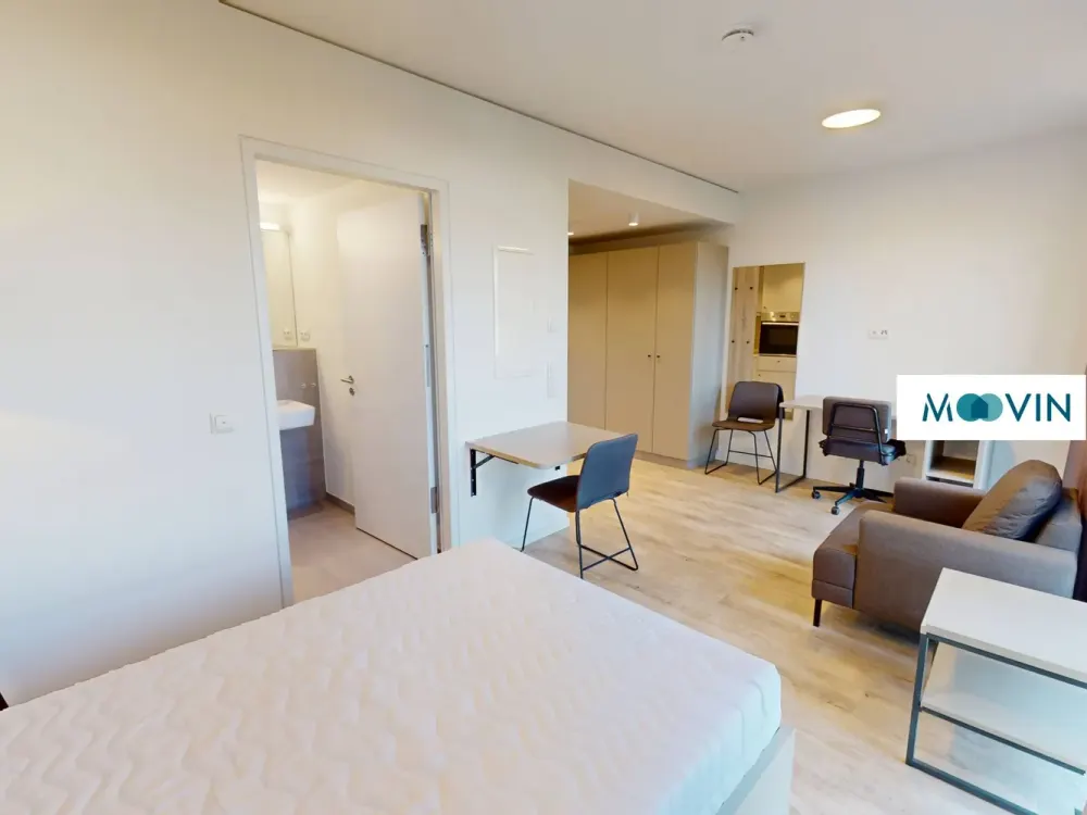 URBAN BASE: Vollmöbliertes Smart-Apartment mit EBK, ALL-IN-MIETE, UVM. am Rheinufer