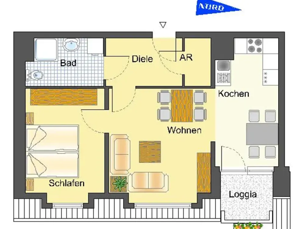 Leben in RE-Süd; 2-Raum-Wohnung sucht Mieter