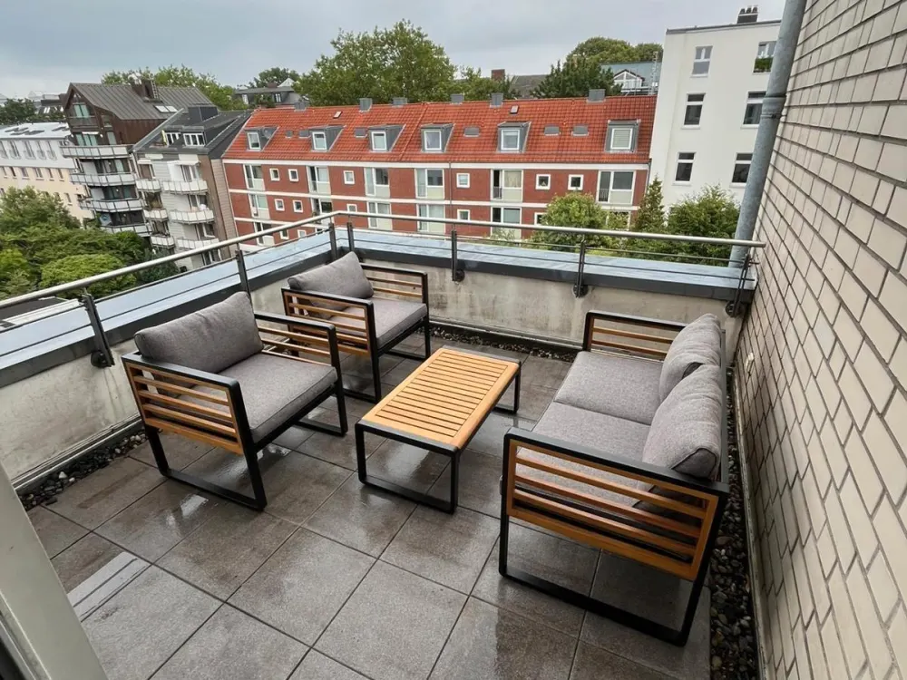 Grindelallee: Moderne 2-Zimmer-Wohnung Loftcharakter zwei Balkone
