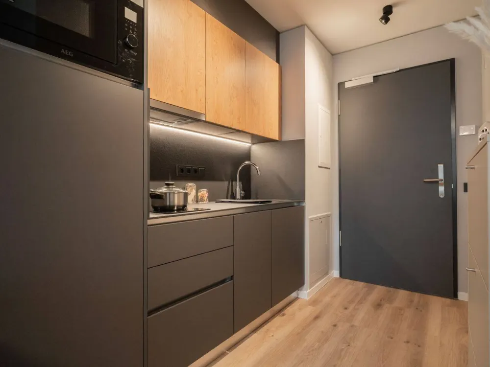 Modern wohnen, frei leben, Studio Apartment City Pop Frankfurt