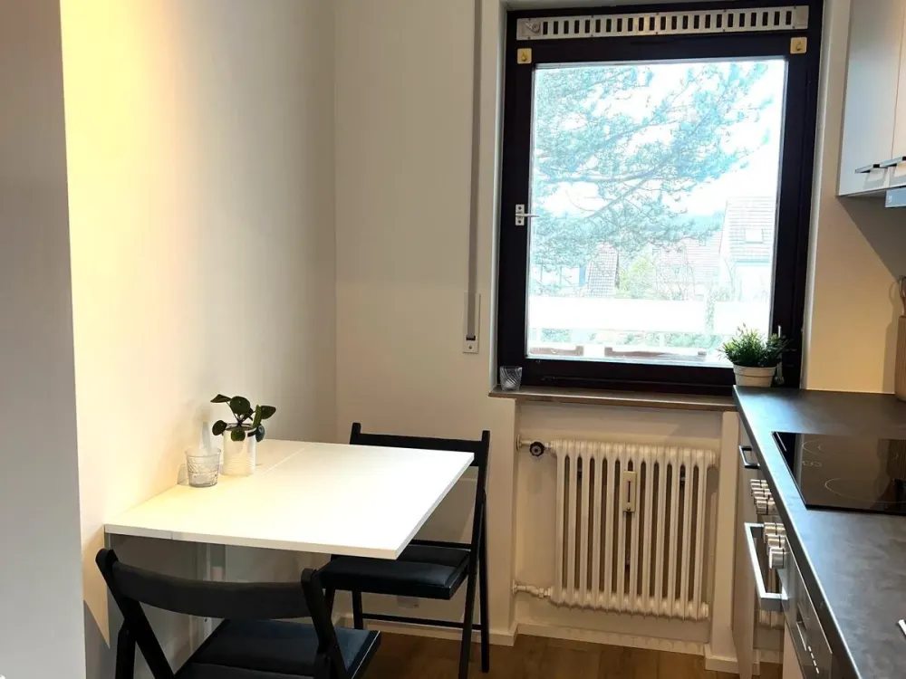 Möbliertes Appartement mit Sonnenbalkon ins Grüne