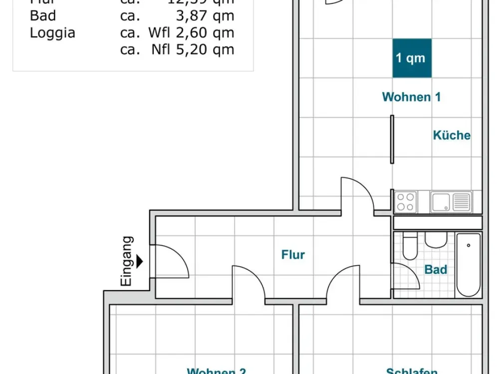 Ihre neue 3-Zimmer-Wohnung wartet!