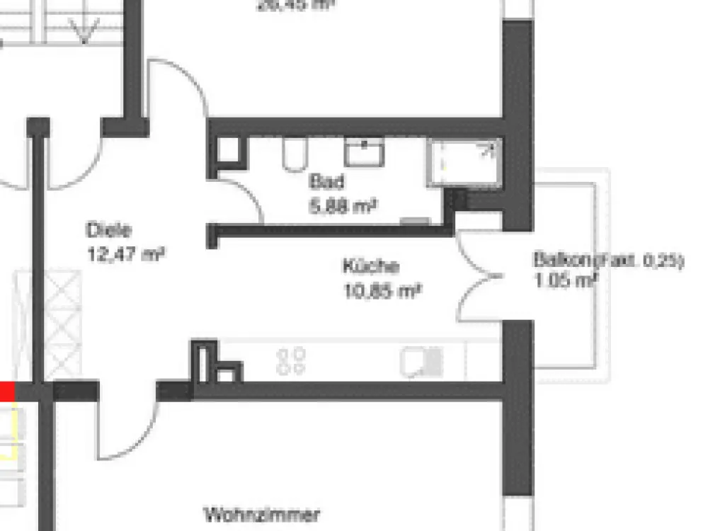 Stilvolle 2-Zimmer-Altbauwohnung im Frankfurter Westend