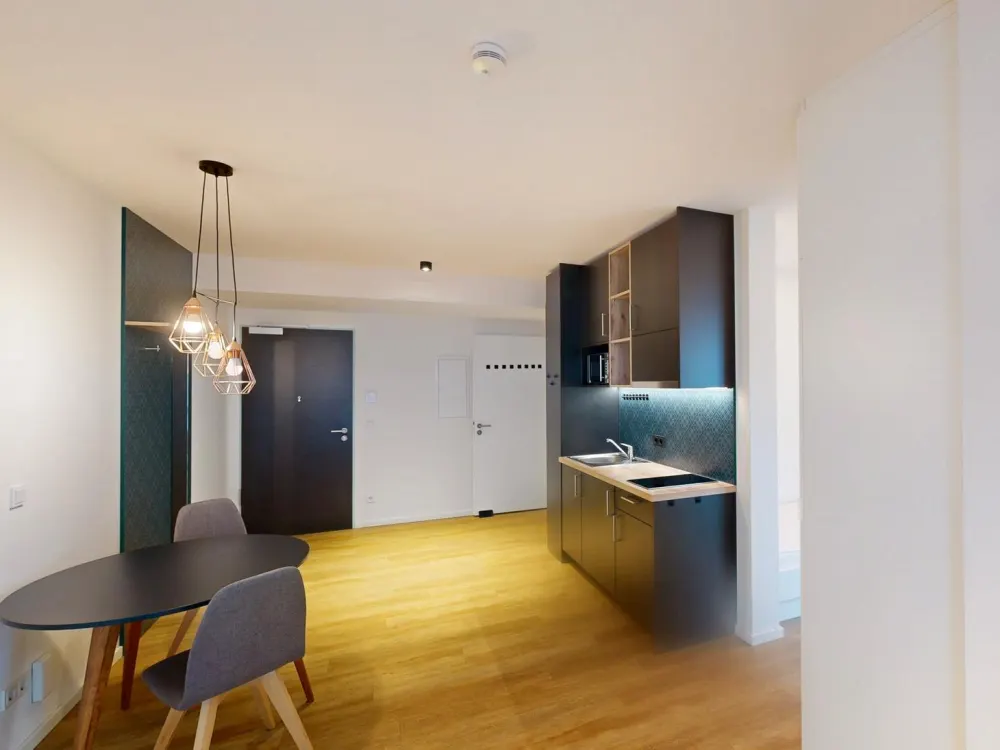 Helles, möbliertes 1-Zimmer-Apartment