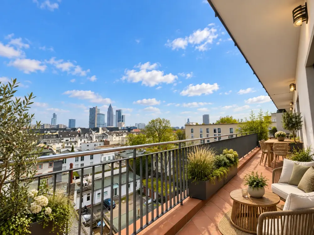 NEU*Wohnen wie im eigenen Haus*Moderne 3-Zimmer Wohnung mit großem Balkon*2 Bäder*Skylineblick*Lift*