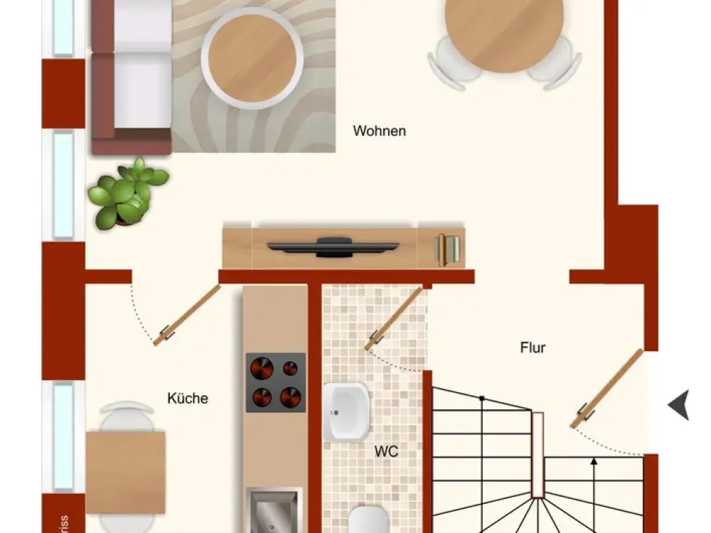 Einzigartige Maisonette-Wohnung in Dresden-Pieschen