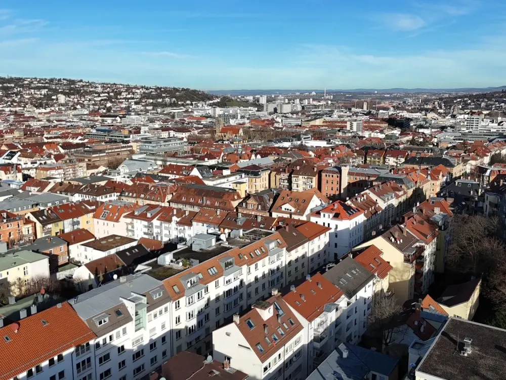 Modernes 1-Zimmer-Appartement in Stuttgart-Mitte mit Aufzug und Parkplatz