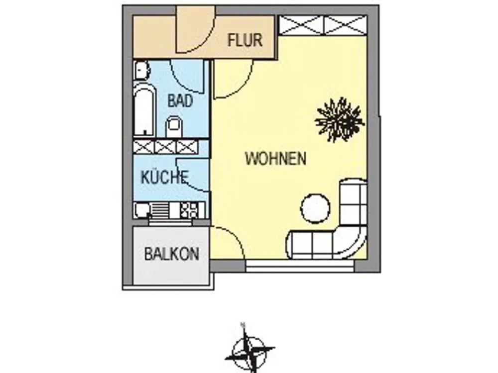 Wohnen ab 50 Jahren - Gemütliche Singlewohnung im grünen Zehlendorf