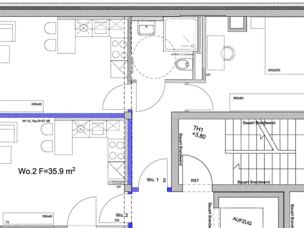 First Occupancy After Renovation: 2-Room Apartment, 48 m², 2nd Floor, Meerbusch-Büderich