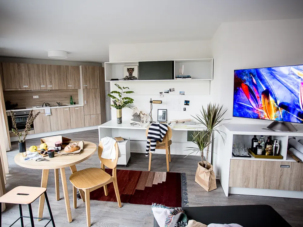 Möblierte Komfort XL-Apartments im "Main Atrium" auf der Hafeninsel Offenbach