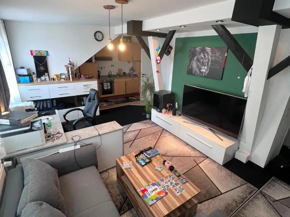 Charming 2-Room Attic Apartment, Perfectly Laid Out and