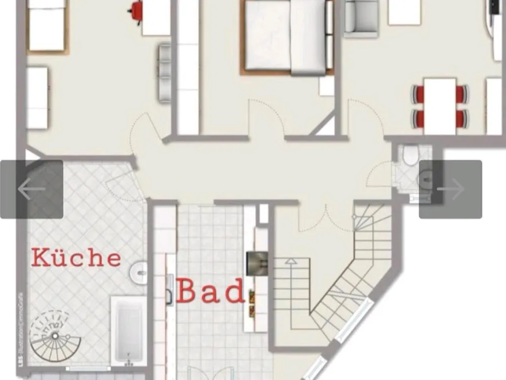 Sanierte Altbauwohnung 3 Zimmerwohnung Außergewöhnlich