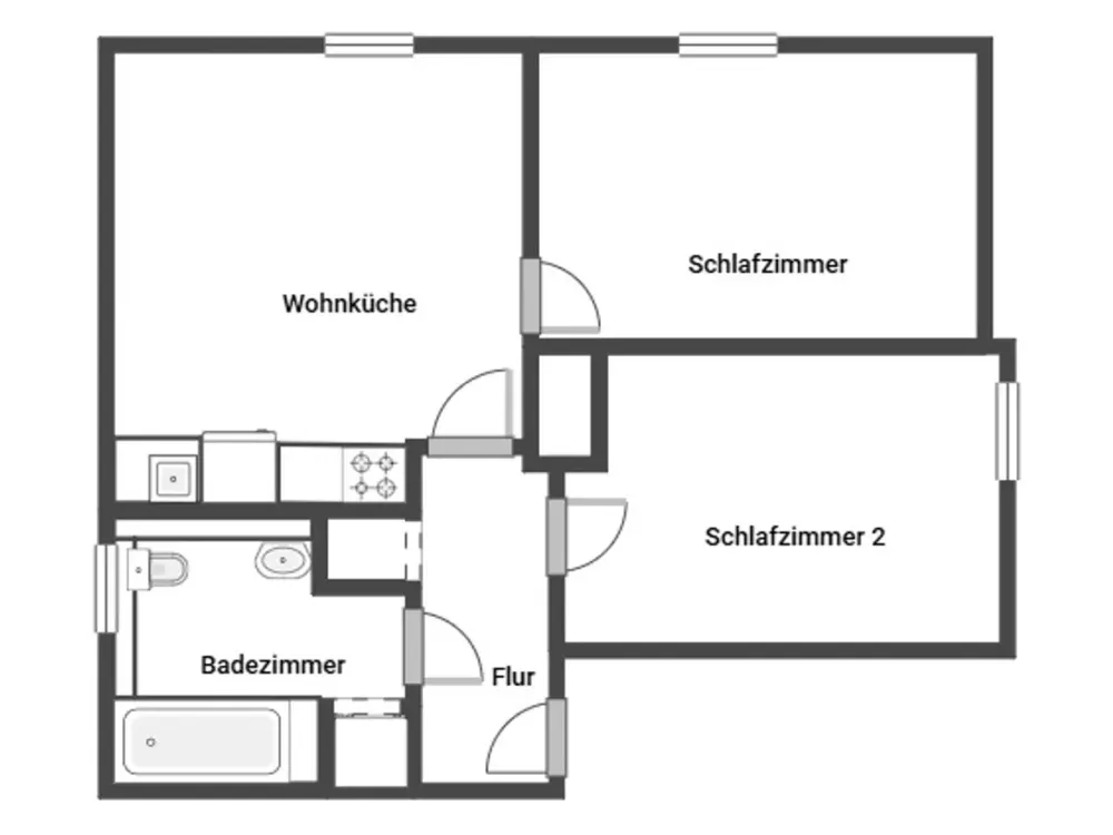 Ab sofort! 2-Zimmer-Wohnung in Dortmund Dorstfeld