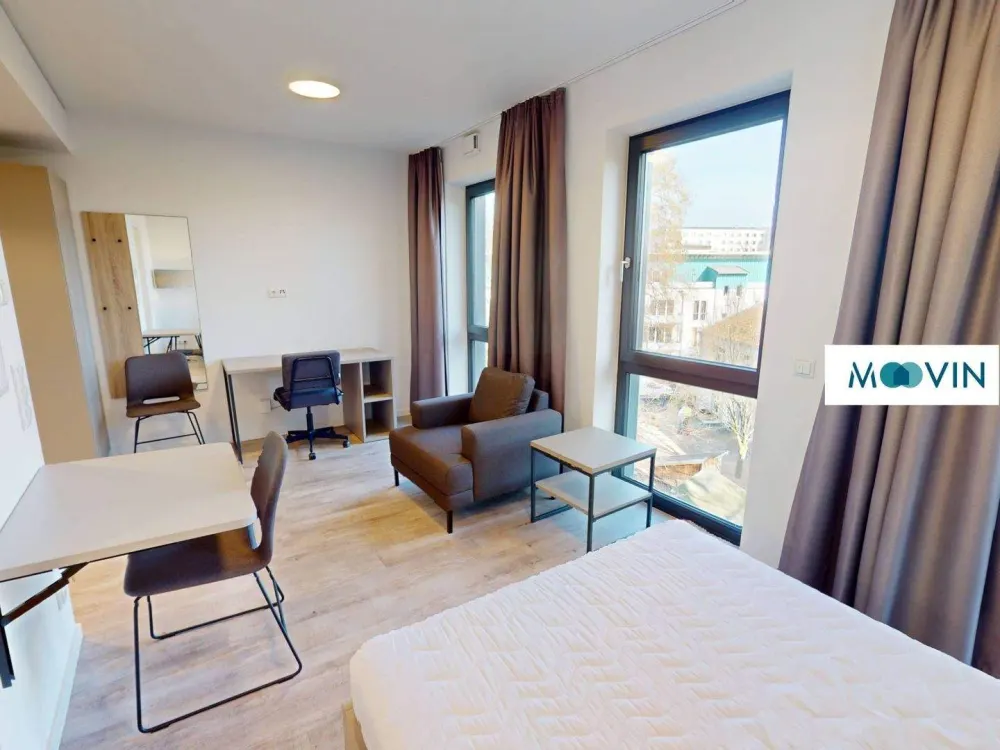 URBAN BASE: Vollmöbliertes Smart-Apartment mit EBK, ALL-IN-MIETE, UVM. am Rheinufer