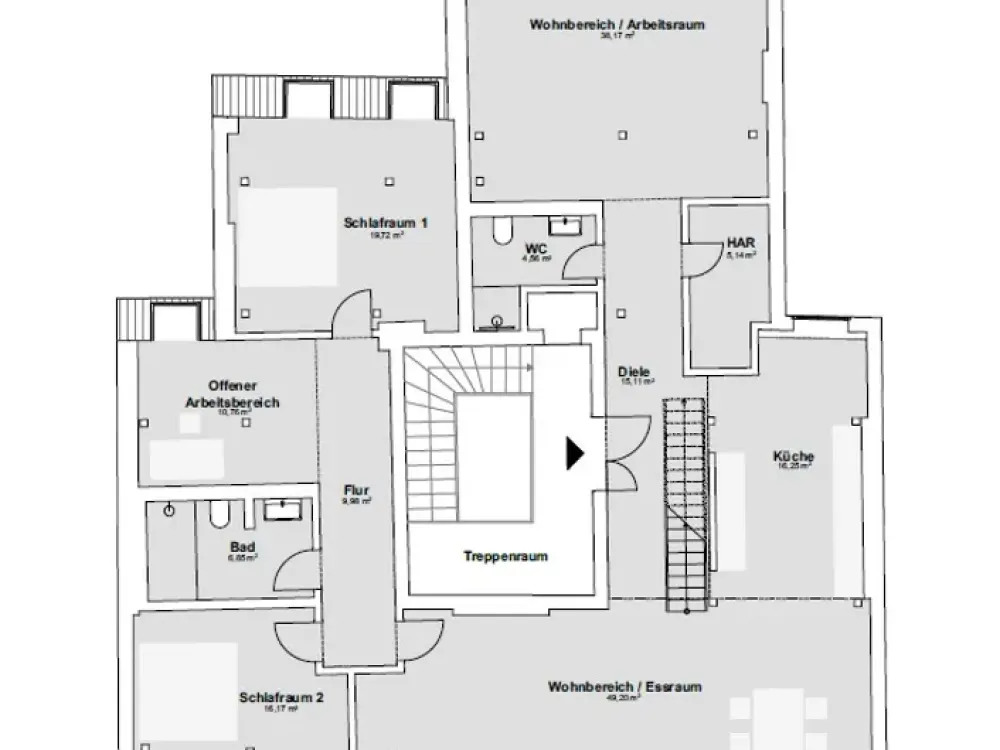 Zuhause mit 4,5 Zimmern und großzügigem Grundriss in Eppendorf