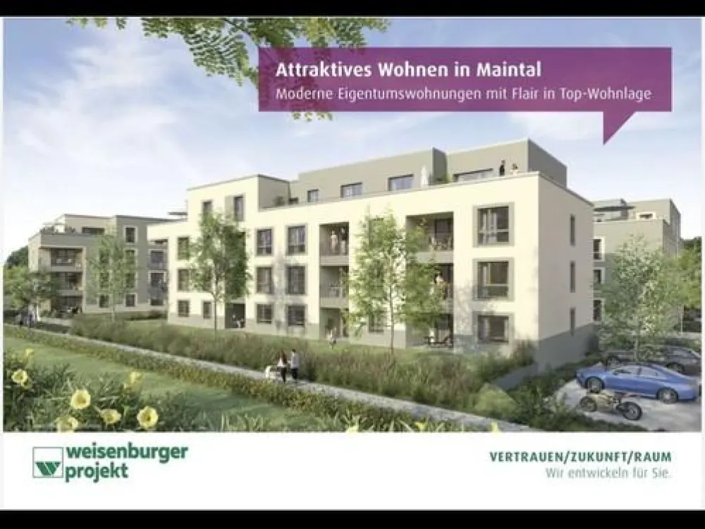 Erstbezug - Neubau in Maintal mit Dachterasse