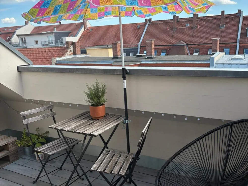 Gemütliche 2-Raum-Dachgeschosswohnung mit Dachloggia in Leipzig -