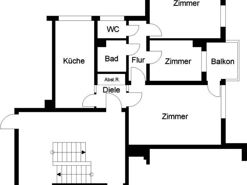 3- Zimmer Wohnung in Köln Mülheim