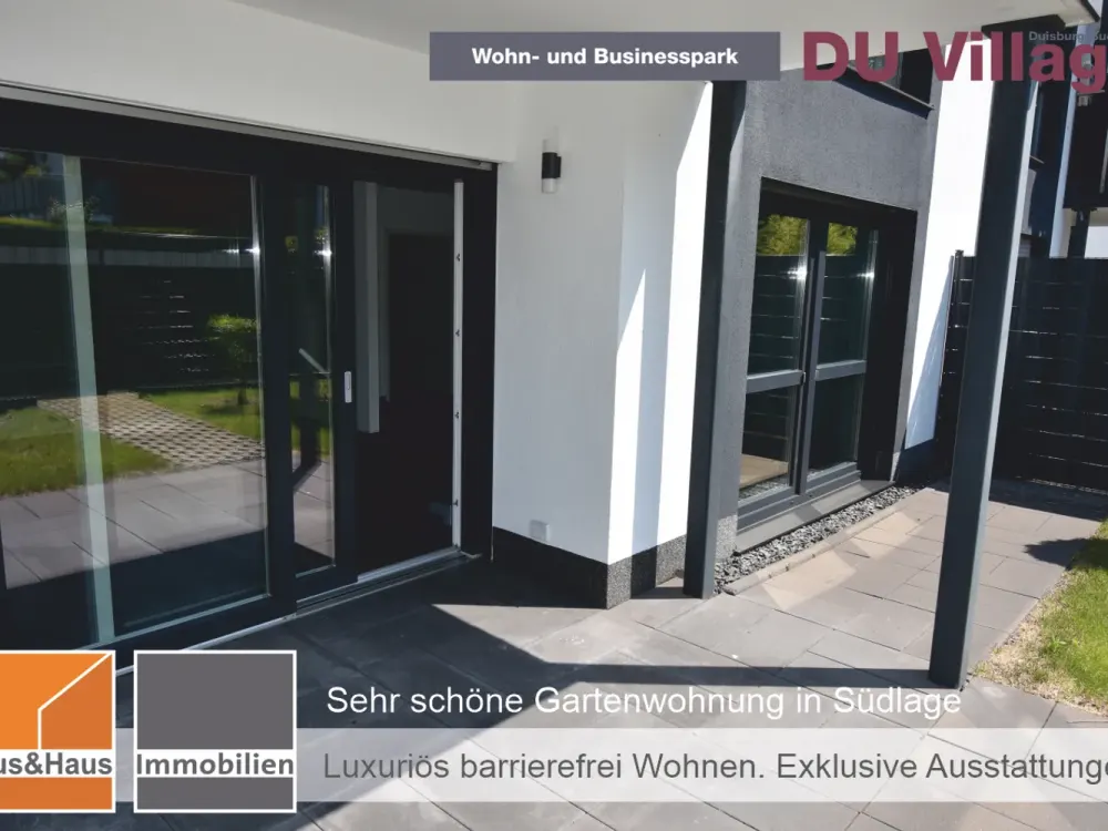 #DUISBURG-BUCHHOLZ - barrierefreie EG Wohnung mit Garten, 2 Zimmer, gehobene Ausstattung