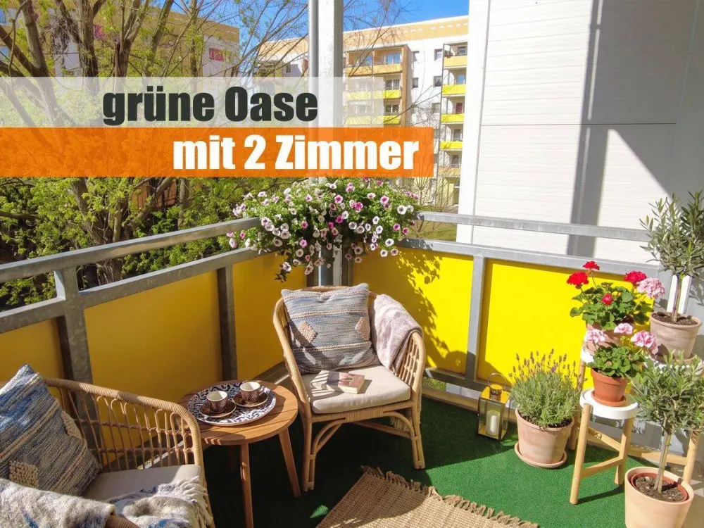 Sommer zuhause genießen? Traumhafte 2-Raum ganz oben mit Balkon und Aufzug!!!