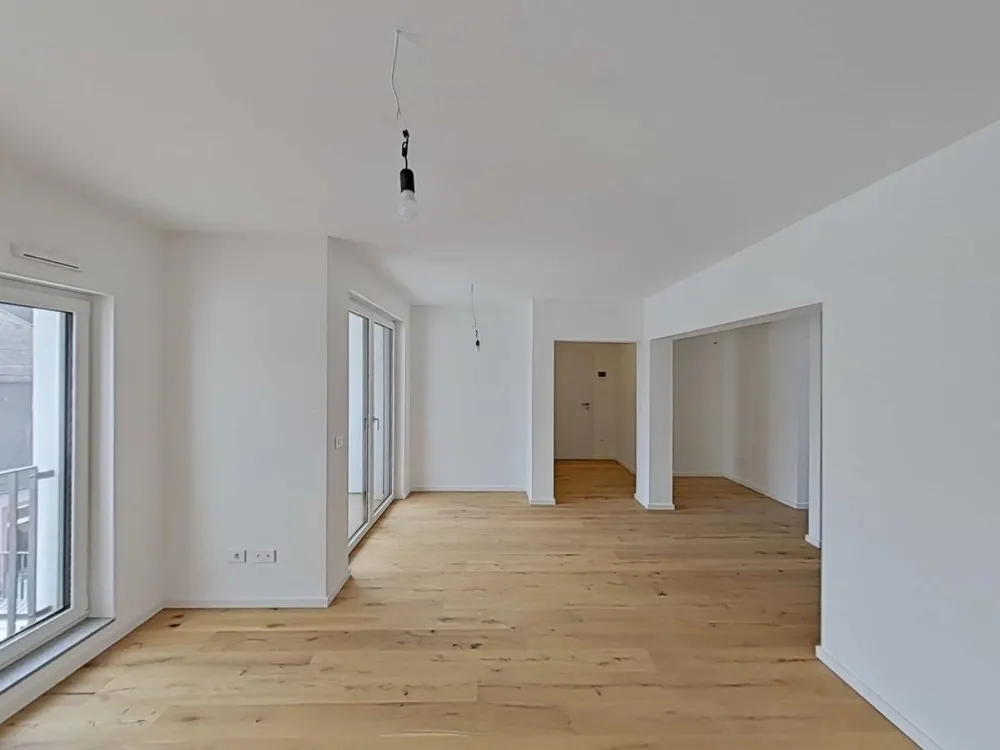 2-Zimmer-Erstbezug mit 91 m², 5. OG, Küche inklusive