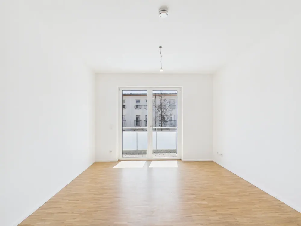 Ihr neues Zuhause: Helle 2-Zimmer-Wohnung mit Balkon oder Garten - ERSTBEZUG