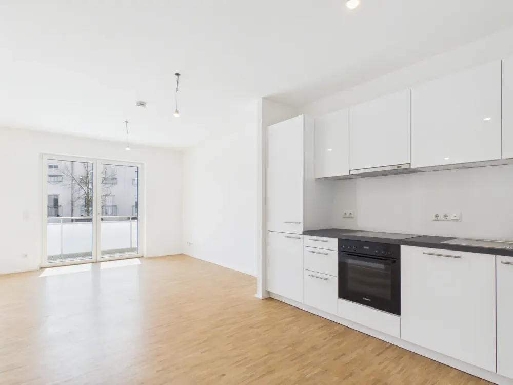 Ihr neues Zuhause: Helle 2-Zimmer-Wohnung mit Balkon oder Garten - ERSTBEZUG