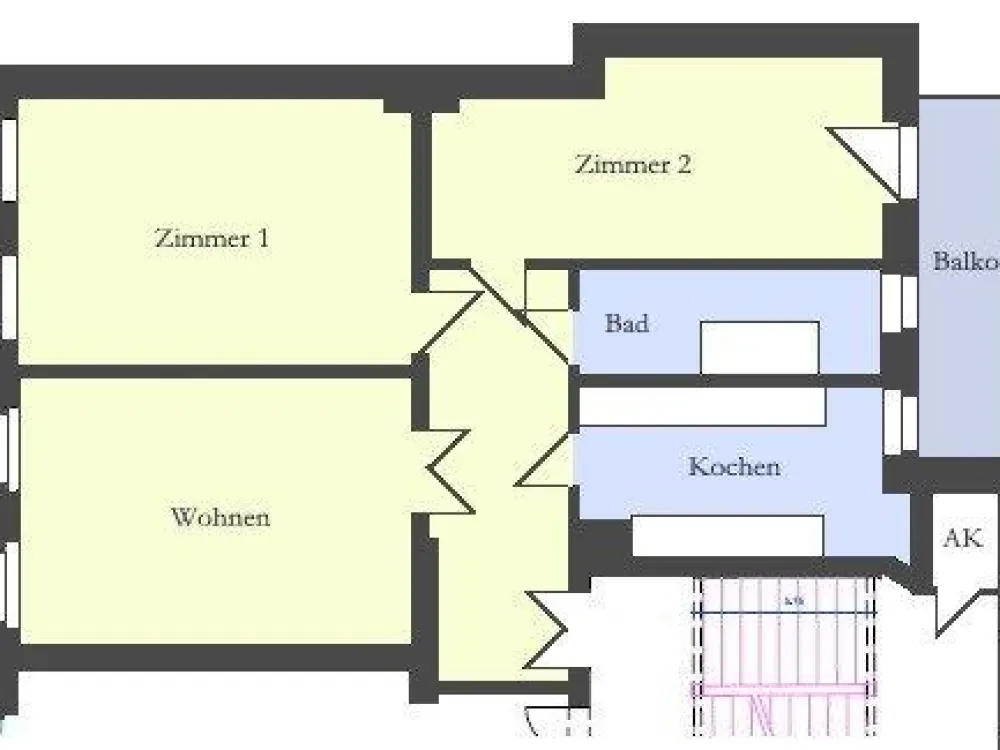 3-Raumwohnung mit Balkon & Tageslichtbad | Wohnen im Kiez