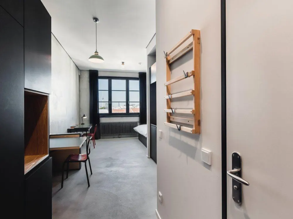 Neon Wood Student Housing in Berlin Friedrichshain, Penthouse Apartment