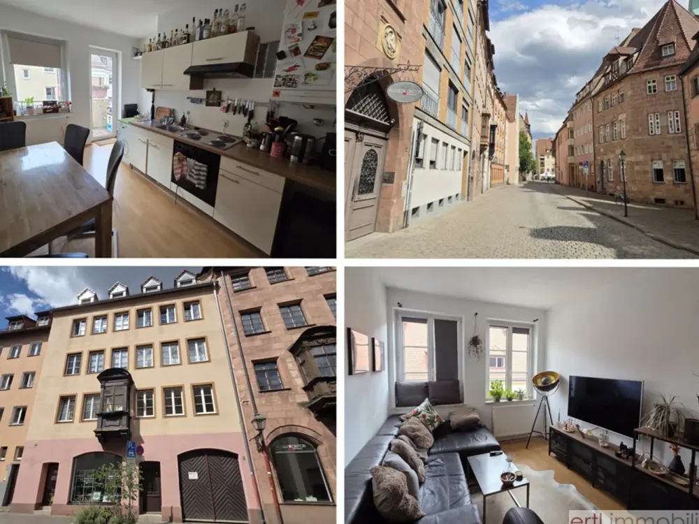 Well-Maintained Living - Charming 2-Room Apartment with Balcony and Fitted Kitchen, directly in the BURG district