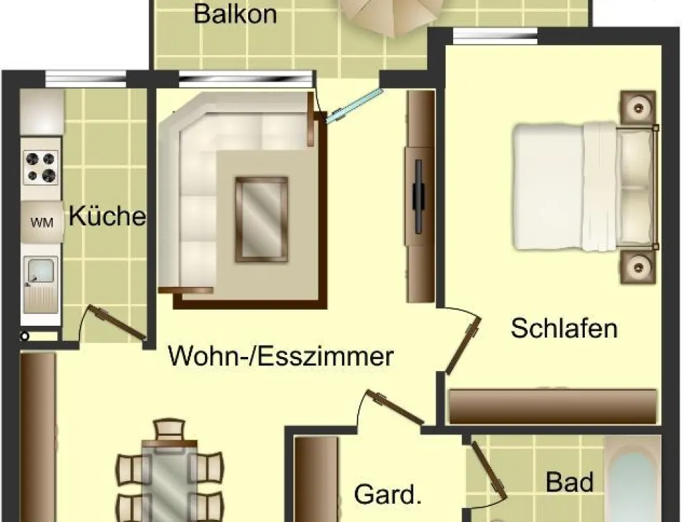 Ab sofort frei! 2-Zimmer-Wohnung in Düsseldorf Lierenfeld