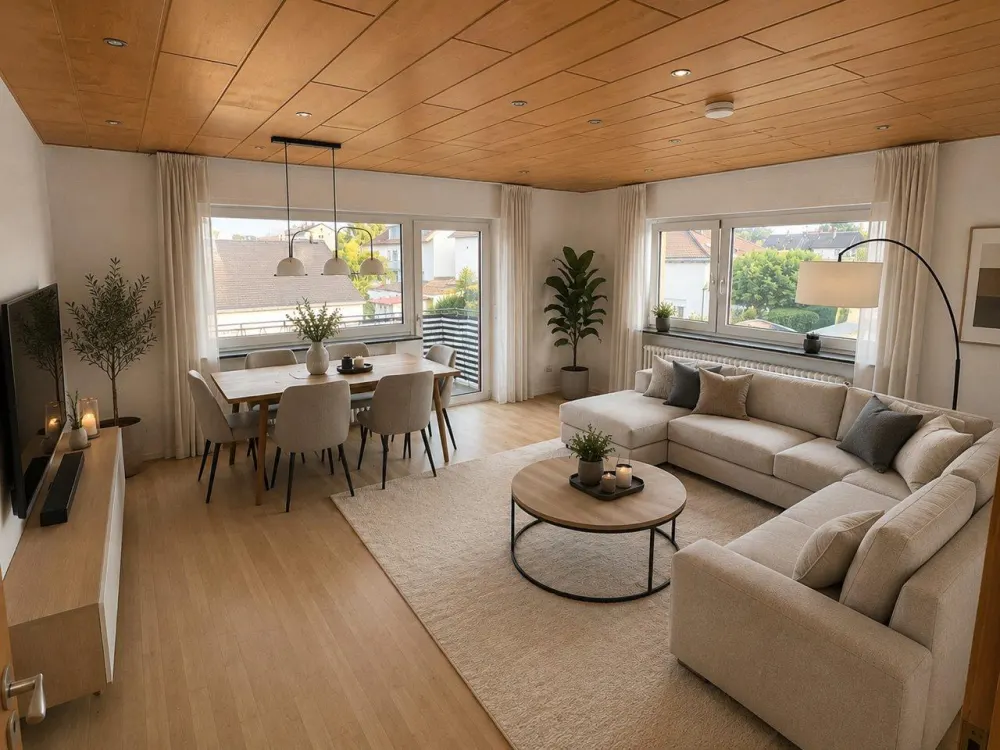 4-Zimmer-Wohnung mit Balkon, Einbauküche und Keller in Großkrotze
