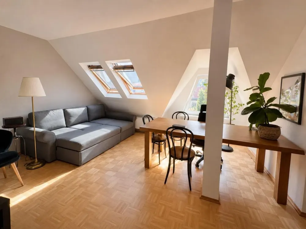 hell & möbliert: 2-Zimmer-Wohnung mit Balkon · 69 m² · befristet