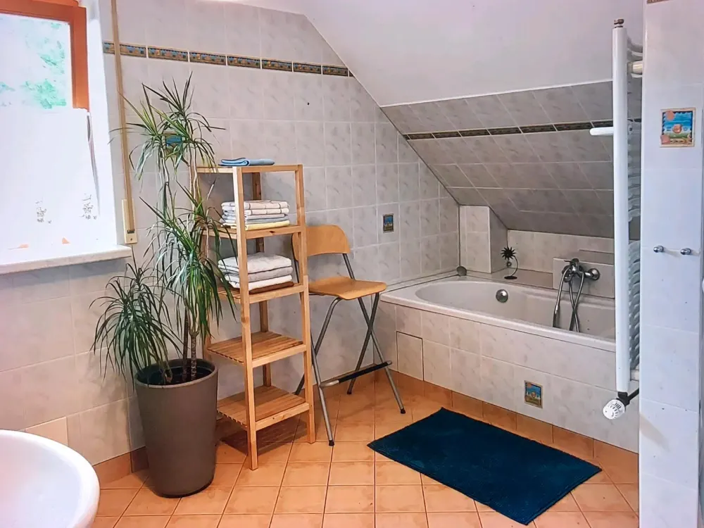 Helle Zweiraumwohnung im OG von EFH, mit gr. Bad & Wohnküche