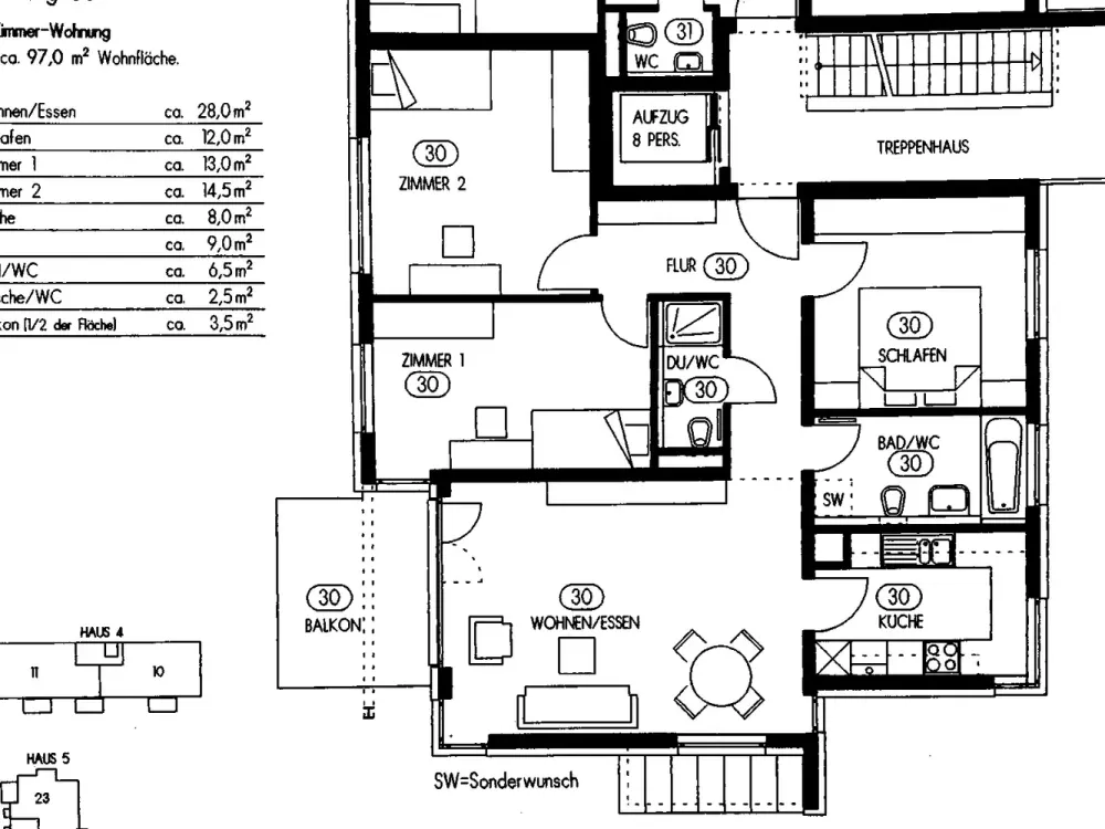 Moderne, gepflegte 4-Zimmer-Wohnnung mit Einbauküche, Balkon und TG-Stellplatz in Ludwigsburg