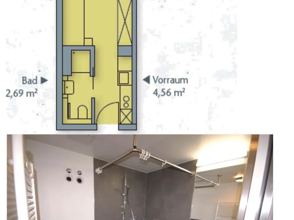 1-Zimmer-Apartement für Studenten ab 1.12.2026 zu vermieten