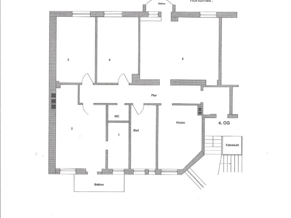 4 Zimmerwohnung in der Bochumer Innenstadt