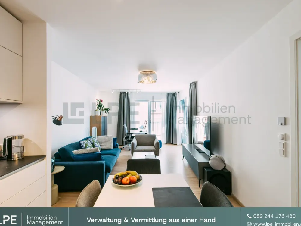 ⓁⓅⒺ Moderne Neubauwohnung mit hochwertiger Einbauküche und Stellplatz