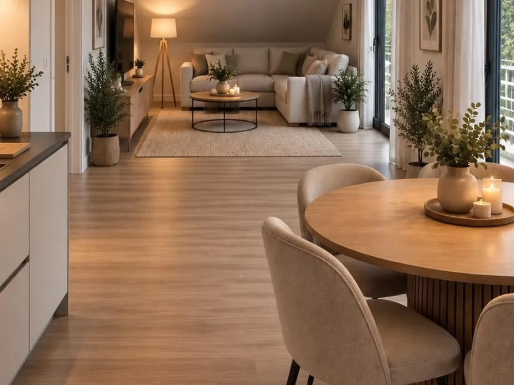 Klimatisierte 3-Zimmer-Dachwohnung 96 m² mit Balkon, Neubau - W7