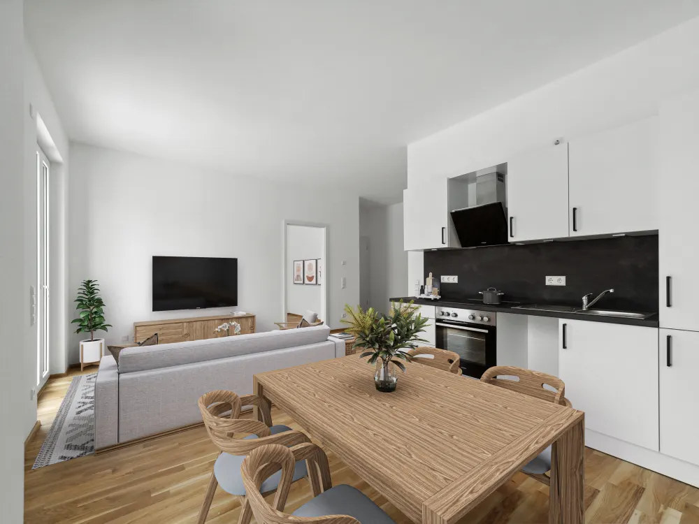 Erstbezug mit Wohlfühlfaktor - 2-Zimmer-Wohnung mit EBK