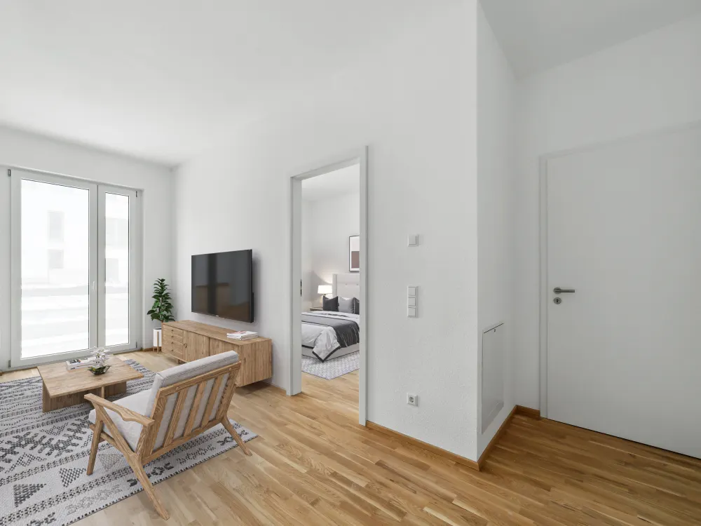 Erstbezug mit Wohlfühlfaktor - 2-Zimmer-Wohnung mit EBK