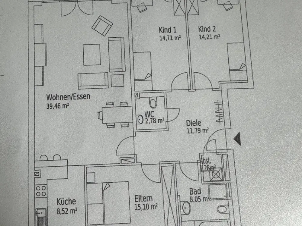 Alltagstaugliche 4-Zimmer-Wohnung mit Balkon in Hamburg-Osdorf