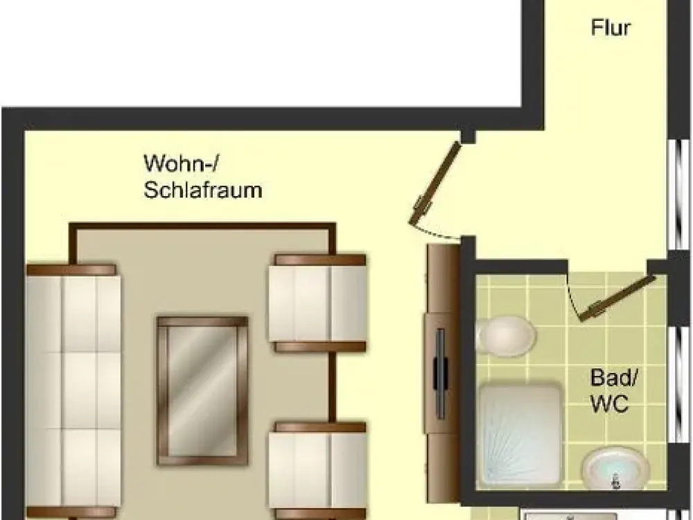 1-Zimmer-Wohnung in Duisburg Wanheimerort