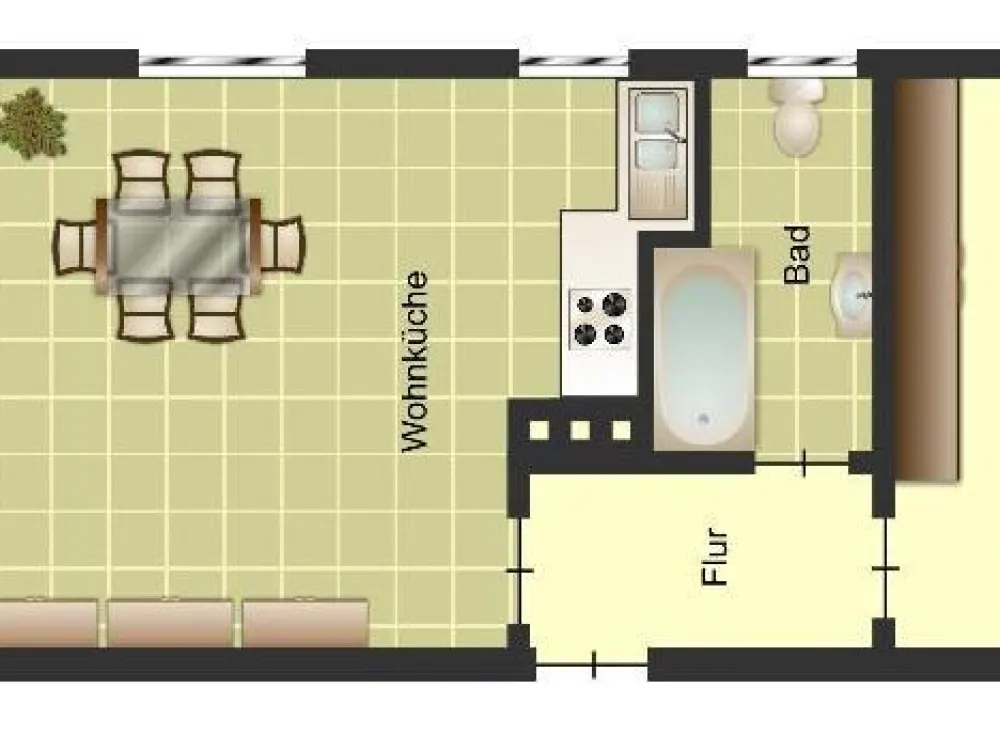 2-Zimmer-Wohnung in Duisburg Huckingen