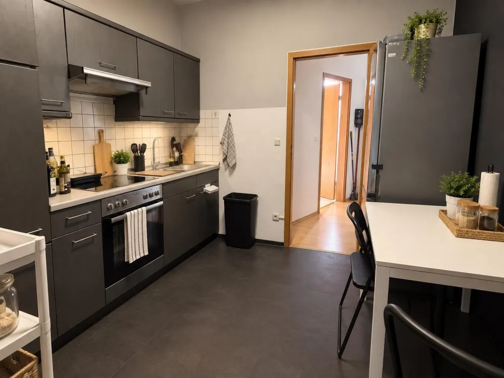 Möblierte 1-Zimmer-Wohnung mit großer Terrasse