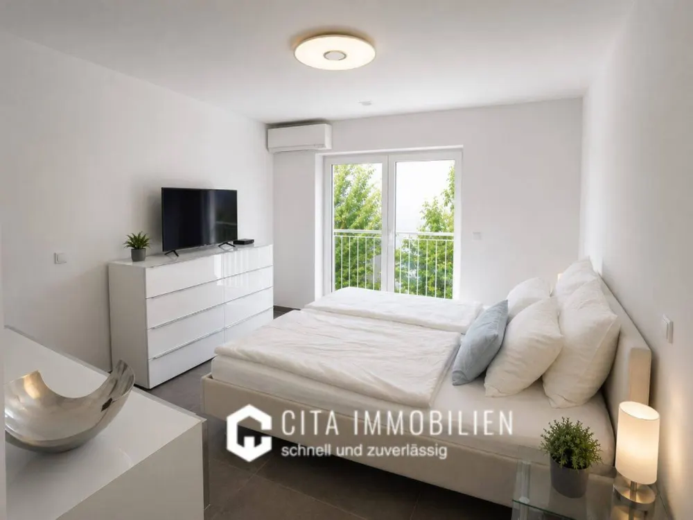 Exklusive 2,5 Zimmer Penthouse-Maisonette mit Dachterrasse & Stellplatz in Frankfurt-Preungesheim