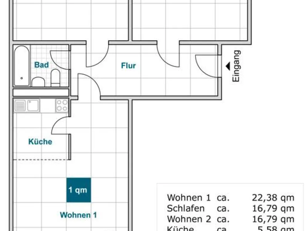 Familienfreundliche 3-Zimmerwohnung mit Balkon!