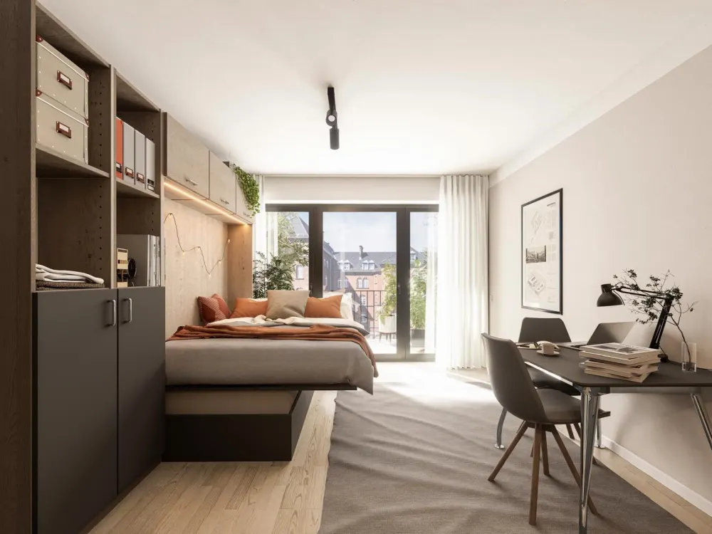 Erstbezug: Vollmöbliertes Neubau-Apartment mit Loggia in Münster