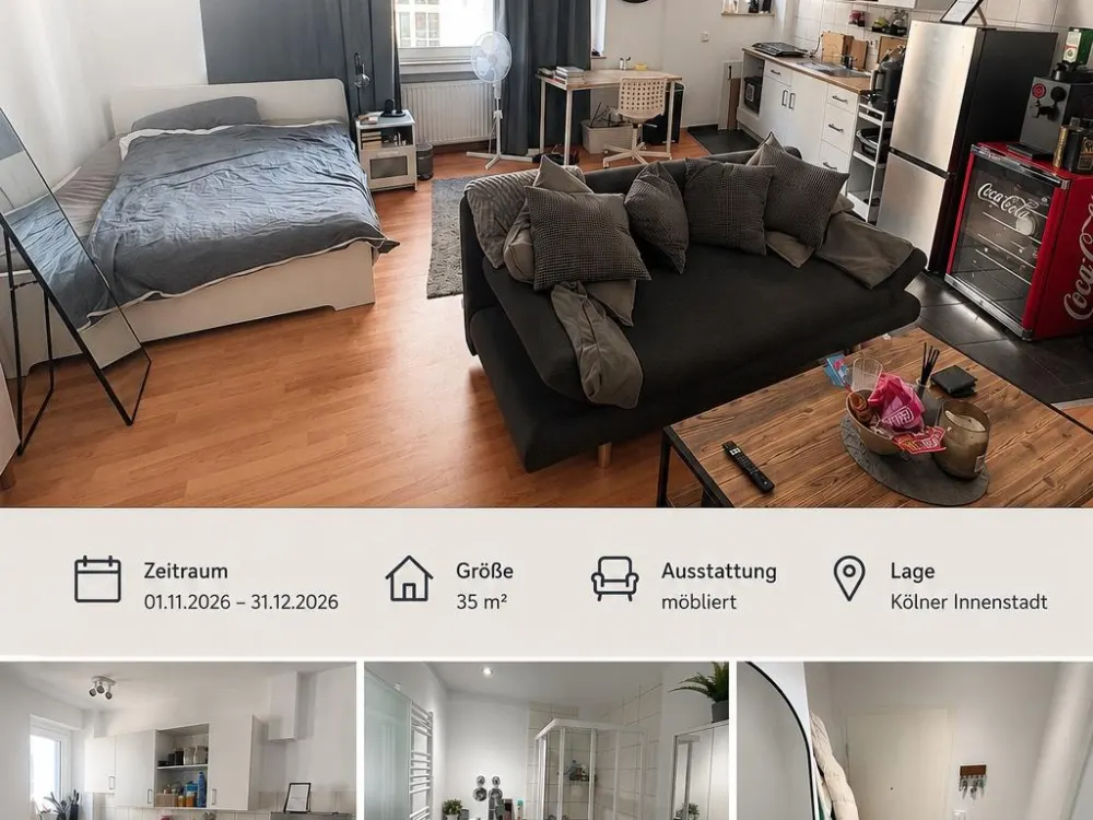 Untermiete Wohnung in Kölner Innenstadt